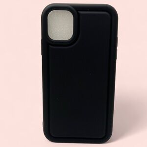 iPhone 11 Black Silicone Phone Case with Cutout Camera Unisex Phone Accessories